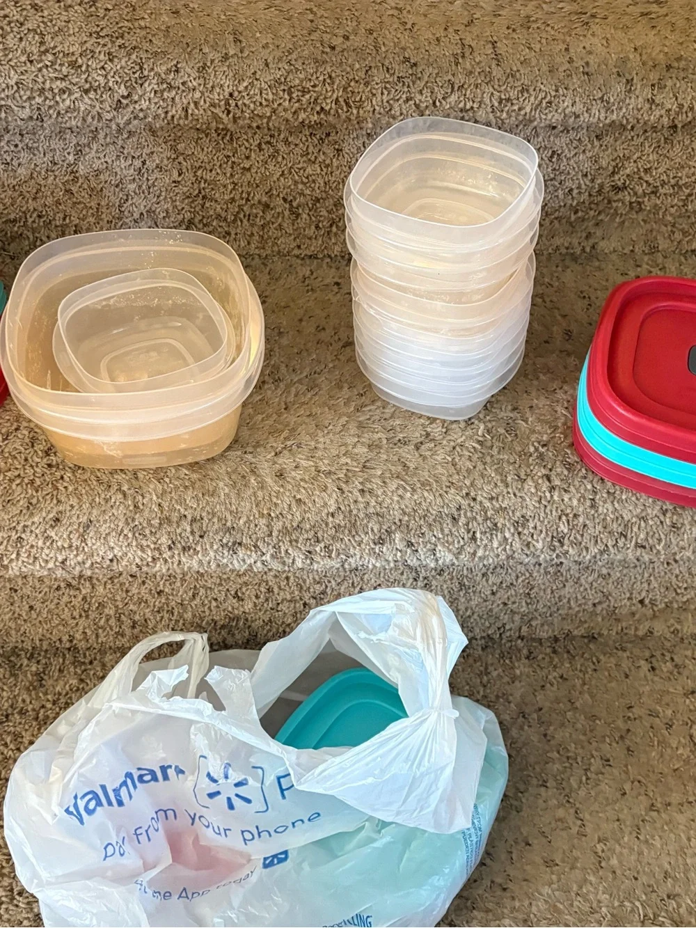 Rubbermaid Clear Plastic Food Storage Containers - Stackable Set